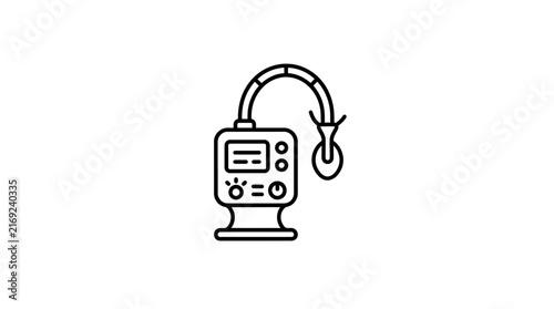 Medical Ventilator Icon Isolated on Transparent Background
