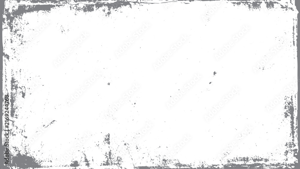 Fototapeta premium Grunge border vector background with distressed edges and dirty damaged texture for abstract overlay designs