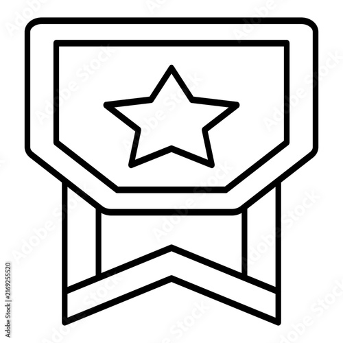 Star shield badge icon award ribbon quality seal winner
