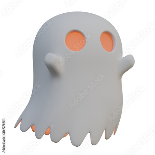 3D Cute Halloween Ghost