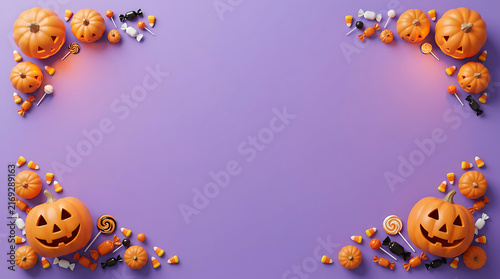 Halloween Candy and Jack-o'-Lanterns for Trick-or-Treating