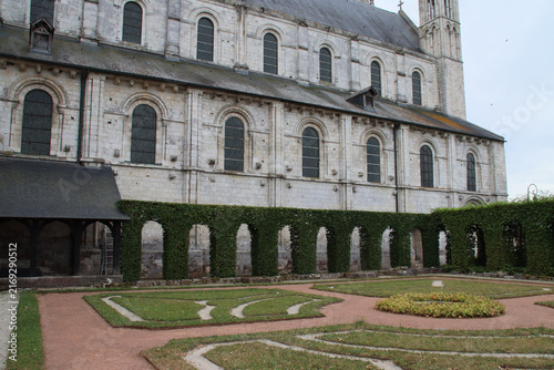 Canvas Print romanesque church at the saint-georges abbey in saint-martin-de-boscherville in