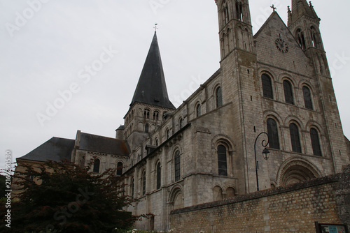 Canvas Print romanesque church at the saint-georges abbey in saint-martin-de-boscherville in