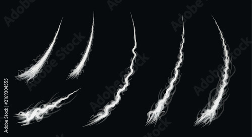 Vector illustration set featuring seven unique smiley face icons with different emotional expressions such as joy, sadness, anger, and surprise, isolated on white background.