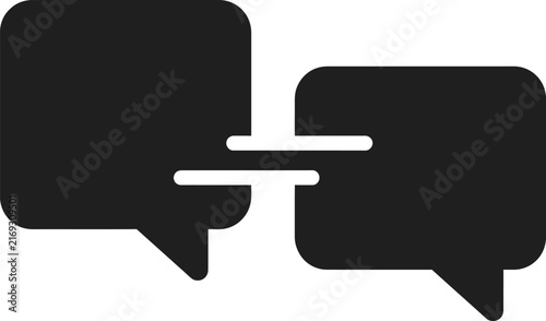 chain of connected speech bubbles
