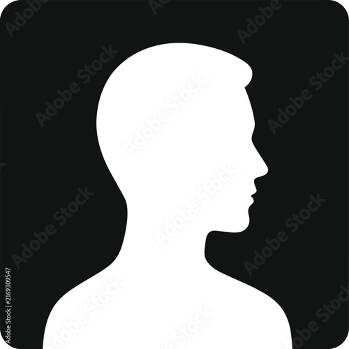figure ground illusion vector