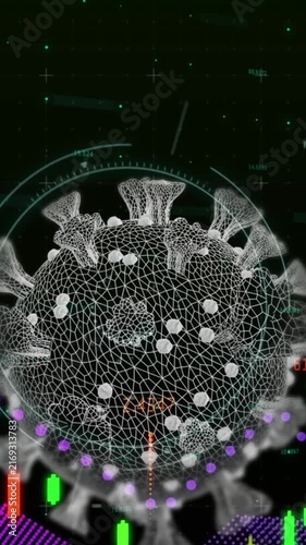Scope scanning over Covid-19 cell against financial data processing