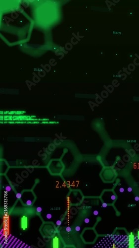 Graphs moving against data processing