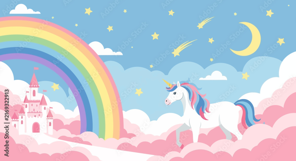 Naklejka premium Whimsical vector illustration featuring creative elements and playful characters in a modern flat design style on a clean white background for artistic web projects.