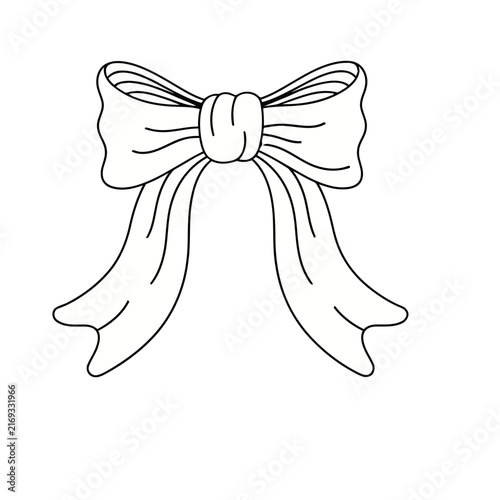 Simple bow illustration