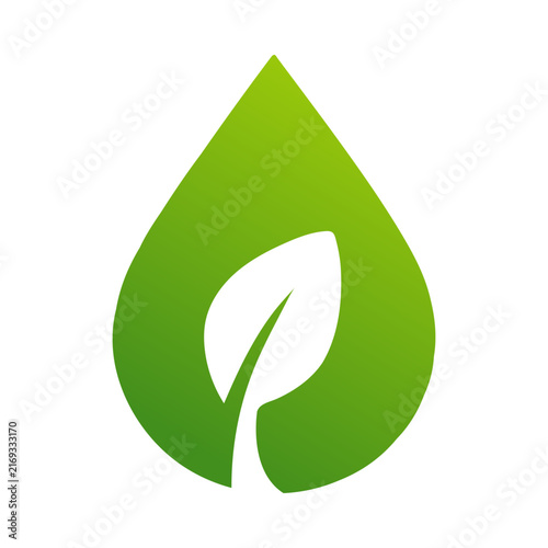 Modern Green Leaf Water Drop Logo with Organic Sustainability Concept for Environmental Agriculture Wellness and Eco Business Branding