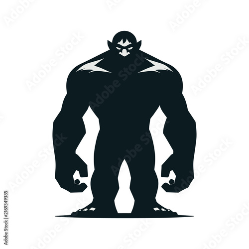 Troll Giant Silhouette – Fantasy Monster Character