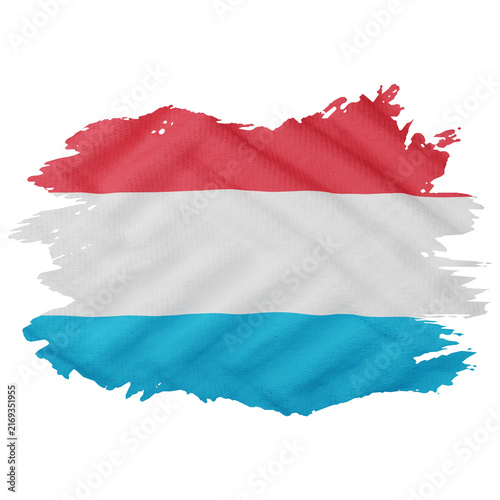 Bild auf Leinwand Luxembourg Flag