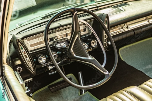 Photography Classic American Car Interior