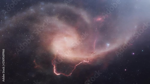 A stunning spiral galaxy illuminates the vastness of space with its swirling arms and cosmic dust.