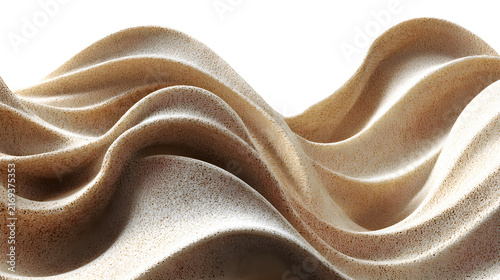 Sand ripple pattern sculpture organic wind formed