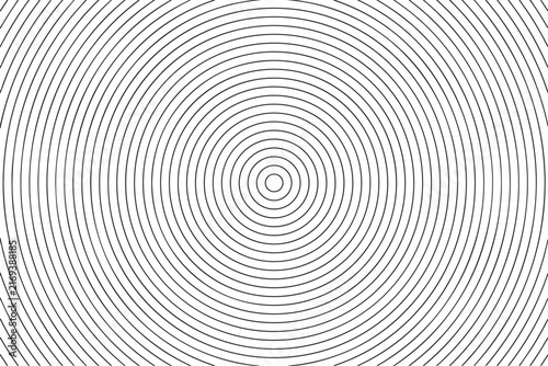 Abstract background featuring a black and white geometric pattern with concentric circles and intersecting lines creating optical illusion effects