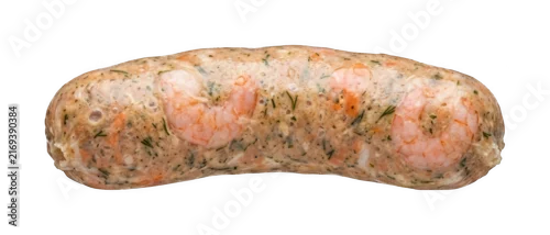 Obraz  z motywem Cooked Shrimp Sausage With Herbs And Spices For Meal