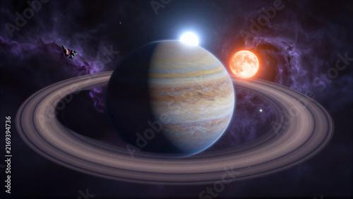Dual Zenith Suns Over Mythical Gas Giant Exoplanet