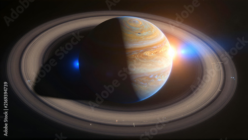 Dual-Sun Illuminated Exoplanet Rings Representing Global Data Structure