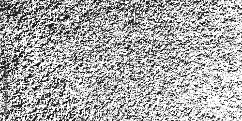Vector monochrome distressed surface backdrop. Heavy grainy noise pattern, rough vintage overlay effect, and urban abstract graphic design texture.