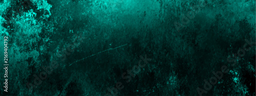 Foto Abstract textured background in deep teal and emerald green hues, suggesting mys