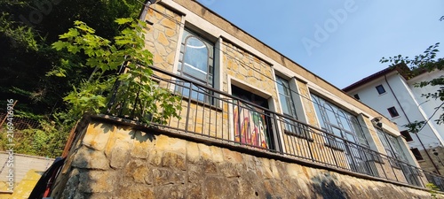 old houses in the city Slănic Moldova 