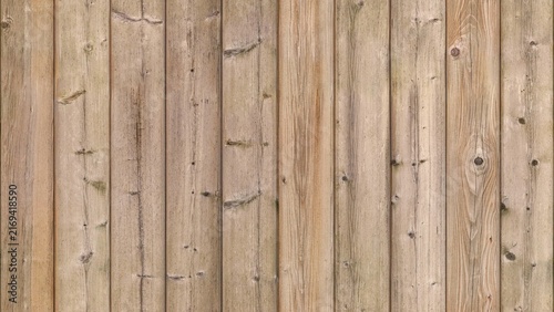 Quadro su tela A rough, weathered wooden texture featuring vertical planks arranged closely side by side