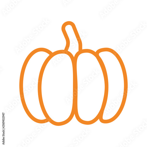 Pumpkin Halloween Symbol Icon Vector Design Illustration EPS 10