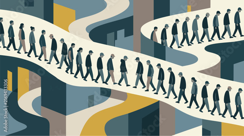 Following the Crowd and Social Conformity Concept
