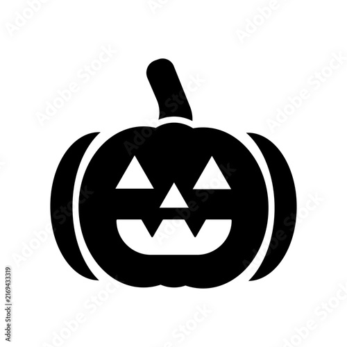 Pumpkin Halloween Symbol Icon Vector Design Illustration EPS 10