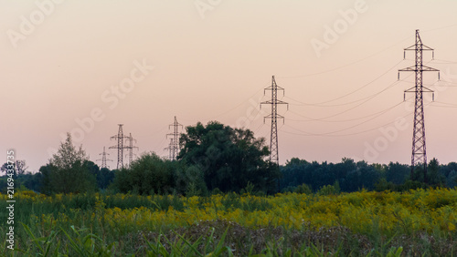 Foto tv tower in the evening