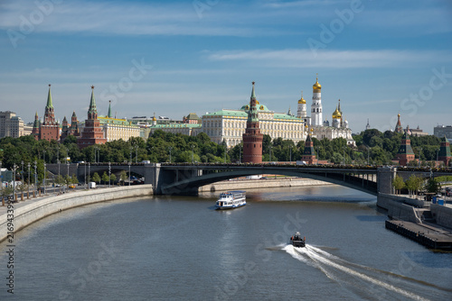 Photography Summer morning on the Moskva River overlooking the Kremlin