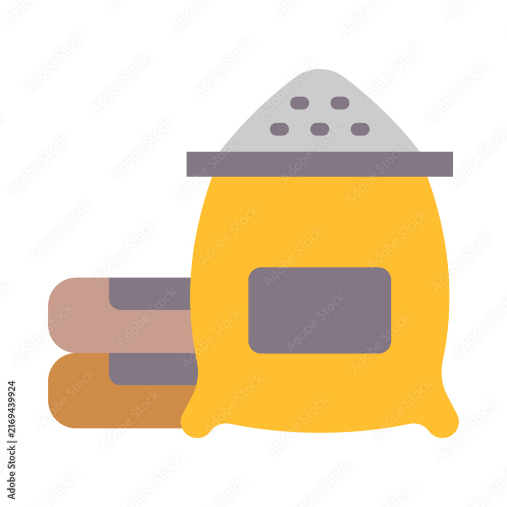 Fototapeta premium Concrete Icon - Flat Color