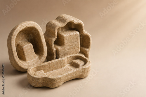 Mushroom Mycelium Packaging Molded Biodegradable Biomaterial Containers