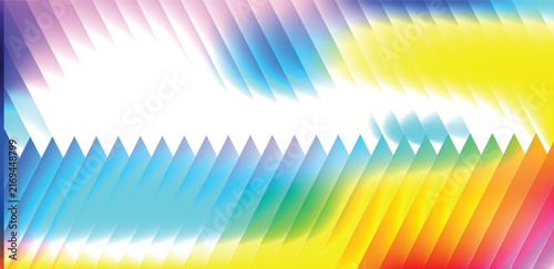 Abstract blue glowing neon wave background with fluted glass texture and soft vertical lines for modern digital art presentation