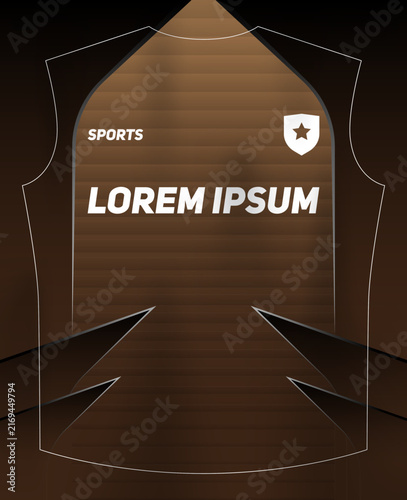 Dynamic Sports Jersey Template with Bold Geometric Shapes and Modern Athletic Style