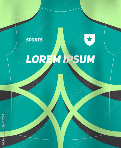 Dynamic Sports Jersey Template with Bold Geometric Shapes and Modern Athletic Style