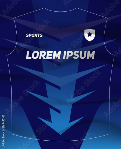 Dynamic Sports Jersey Template with Bold Geometric Shapes and Modern Athletic Style