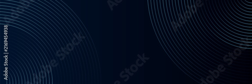 Blue abstract background with glowing circles. Swirl circular lines pattern. Geometric spiral. Twirl element. Modern graphic design. Futuristic technology concept.