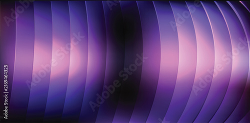 Abstract glowing sound wave background with blue fluted glass texture and vibrant neon gradient light for web headers