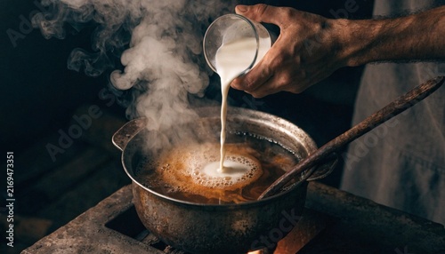 Traditional Pakistani Doodh Patti Chai Preparation – Authentic Desi Milk Tea and Tea Culture