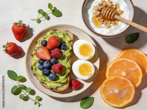 breakfast with berries