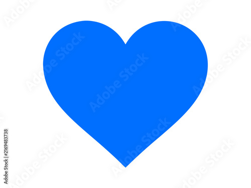 blue heart vector icon isolated on transparent background trust loyalty love symbol care concept graphic element design template