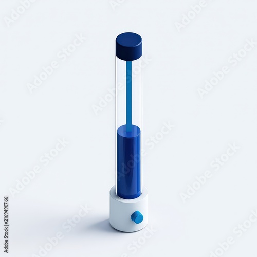 Vertical progress tube icon