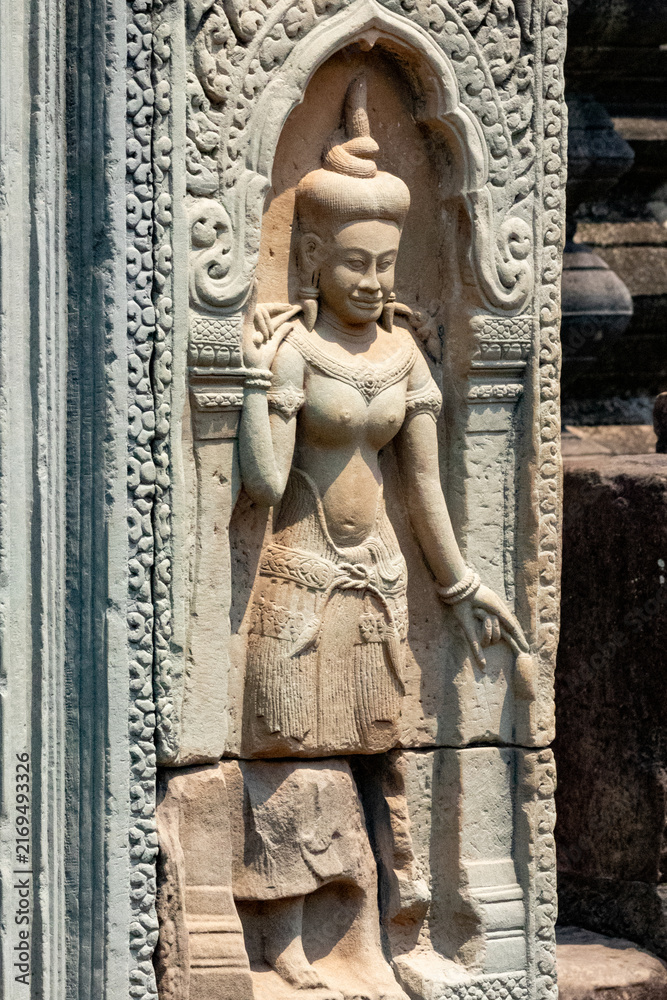 Obraz premium sculpture dans le complex d'Angkor, Siem reap, cambodge