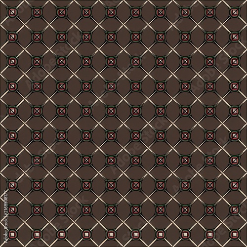 Obraz na plátně Black and white geometric pattern background