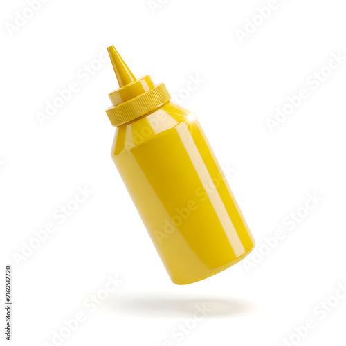 Mustard Squeeze Bottle: A vibrant yellow mustard squeeze bottle, perfect for adding a tangy kick to your favorite dishes.