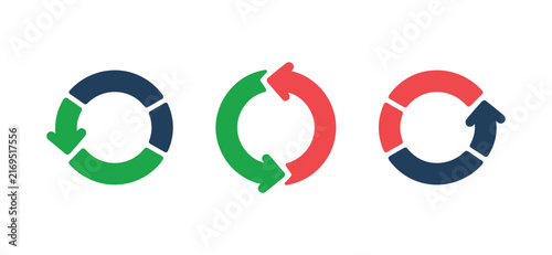 Bild auf Leinwand Circular Arrows