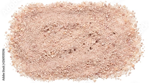 Pink Sand Texture Patch Isolated on Plain Background